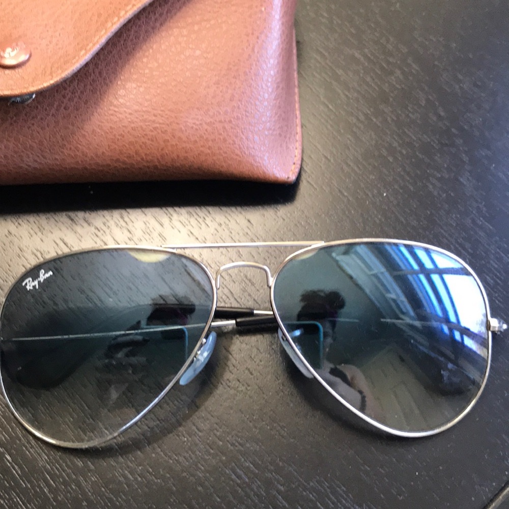 Aviator Blue Ombré Ray Bans - Picture 3 of 8